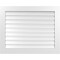 Ekena Millwork Vertical Surface Mount PVC Gable Vent: Functional, w/ 3-1/2"W x 1"P Standard Frame, 40"W x 32"H GVPVE40X3201SF - alternate 1